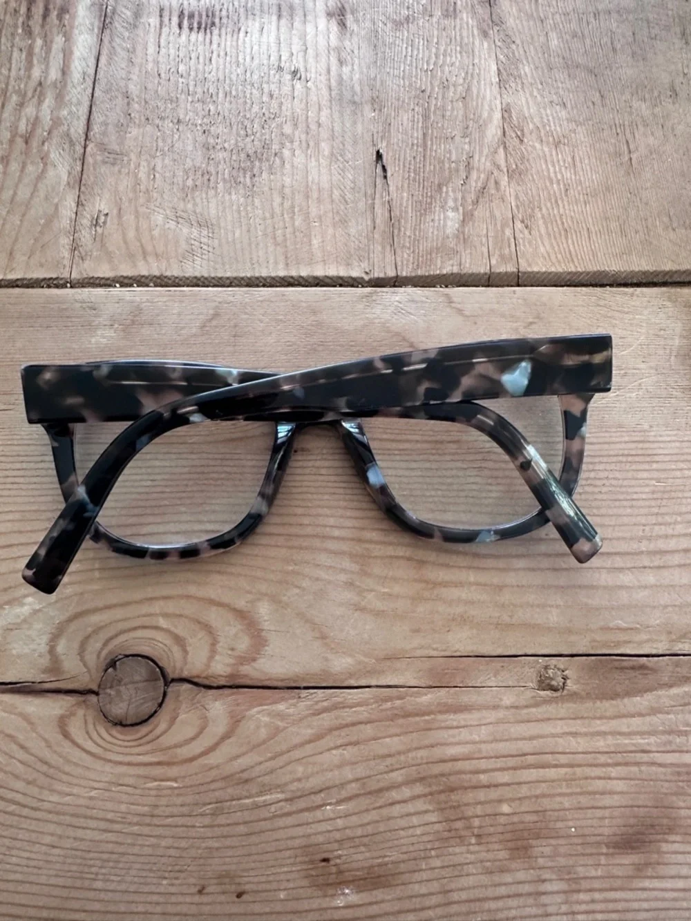 Warby Parker Tatum Smoky Pearl Tortoise Gray Cat-Eye Glasses Frames